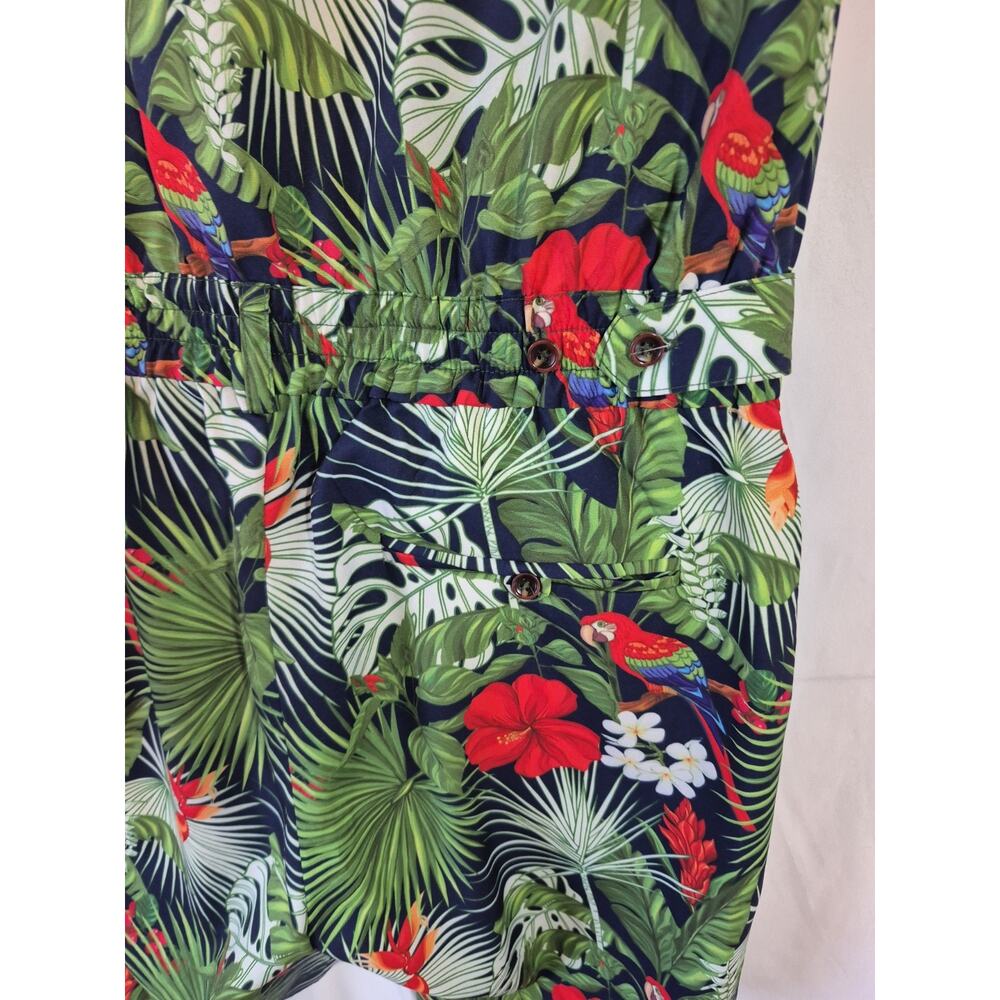 Romper Jack Men's Jungle Multicolor Print Romper Medium New - Picture 13 of 14